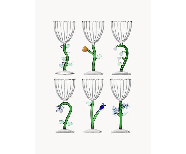 Set De Copas De Vino Botanica Artesanales Uds Westwing