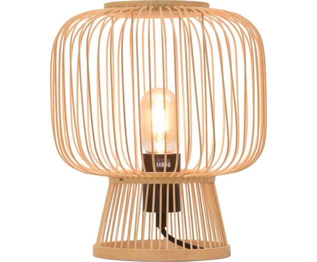 Stoln Lampa Z Bambusu V Boho Stylu Cango Westwing