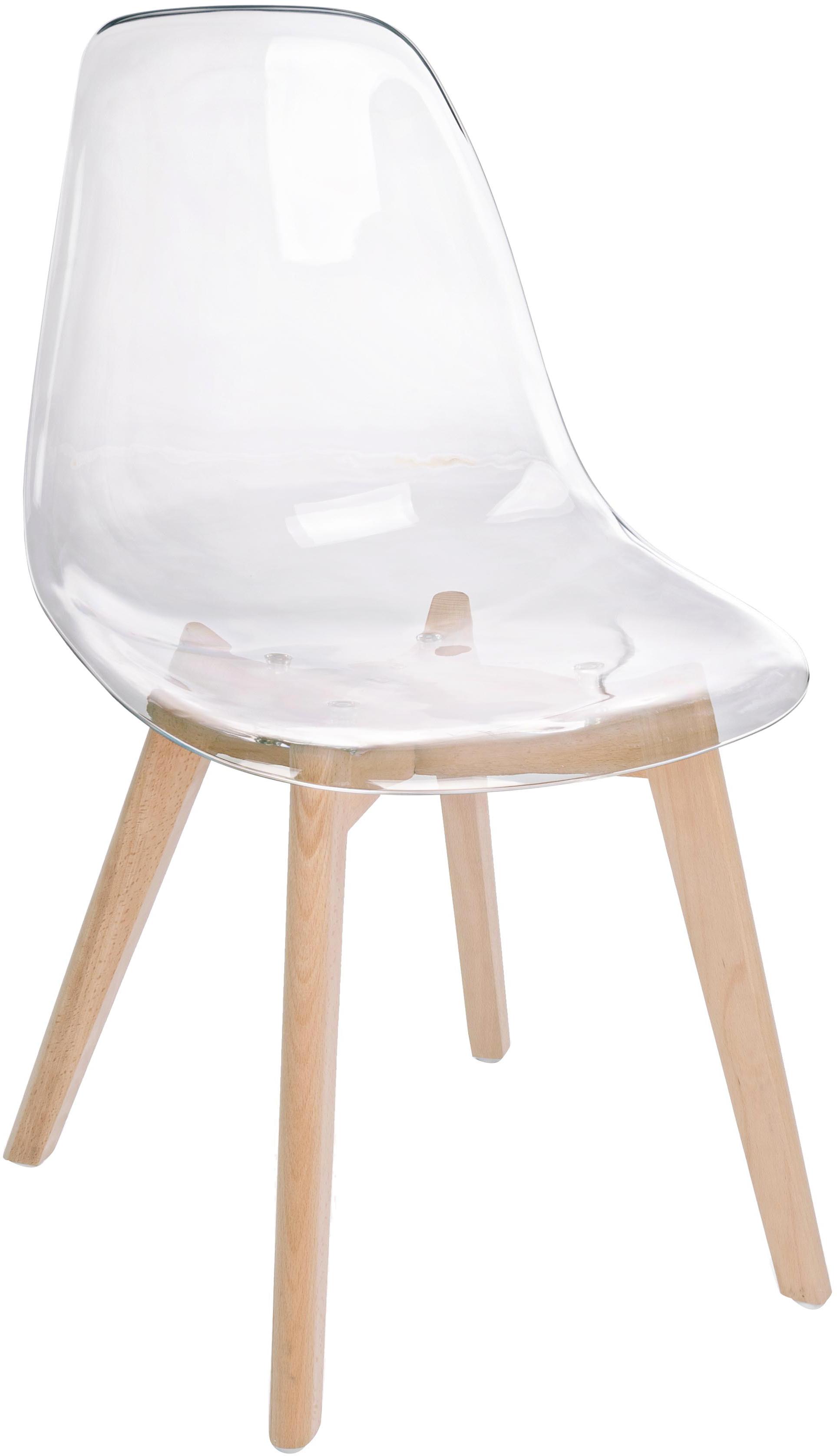 Chaises avec assise transparente Easy, 6 pièces Chaises avec assise transparente Easy, 6 pièces