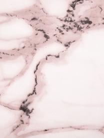 Parure copripiumino reversibile Malin, Fronte: modello in marmo, rosa Retro: rosa, monocolore, 155 x 200 cm + 1 federa 50 x 80 cm