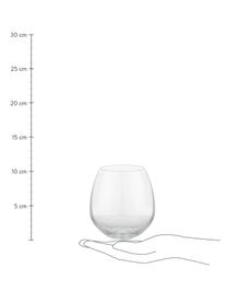 Wassergläser Premium, 2 Stück, Bleifreies Glas, Transparent, Ø 10 x H 11 cm, 520 ml