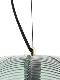 Lampa wisząca ze szkła dymionego Brice, Zielony, transparentny, Ø 8 x W 90 cm