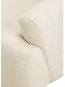Narożna sofa modułowa Sofia, Tapicerka: 100% polipropylen Dzięki , Stelaż: lite drewno sosnowe, płyt, Nogi: tworzywo sztuczne, Kremowobiała tkanina, S 278 x G 174 cm, lewostronna