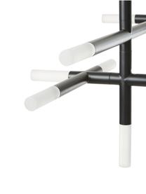 Grande suspension LED Gratia, Noir, blanc, larg. 90 x haut. 90 cm