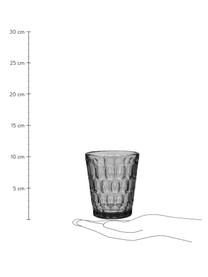 Szklanka Optic, 6 szt., Szkło, Szary, Ø 9 x W 11 cm, 250 ml