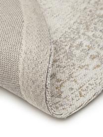 Okrągły ręcznie tkany dywan szenilowy w stylu vintage Nalia, Kremowy, Ø 120 cm (Rozmiar S)