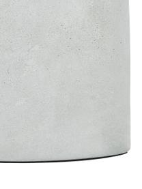 Lampada da tavolo con base in cemento Alma, Base della lampada: cemento, Paralume: vetro, Base della lampada: grigiastro Paralume: bianco, Ø 23 x Alt. 24 cm