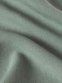 Funda de cojín de lino con flecos Luana, 100% lino

Por naturaleza, el lino tiene un tacto bastante aspero y un aspecto arrugado natural
La alta resistencia al desgarro hace que el lino sea muy resistente., Verde salvia, An 30 x L 50 cm