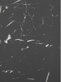 Couchtisch Fria in Marmor-Optik, Tischplatte: Mitteldichte Holzfaserpla, Gestell: Metall, pulverbeschichtet, Tischplatte: Schwarz, marmoriert, matt Gestell: Schwarz, matt, Ø 60 x H 43 cm