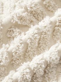 Housse de coussin en coton Bell, 100 % coton, Blanc crème, larg. 45 x long. 45 cm