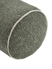 Poduszka wałek bouclé Aya, Zielony, Ø 17 x D 45 cm