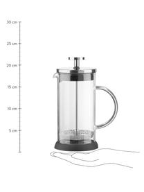 Cafetière Beata, Transparent, couleur argentée, noir, Ø 14 x haut. 22 cm