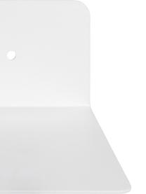 Nástěnná police z kovu Neptun, Kov s práškovým nástřikem, Bílá, Š 50 cm, V 7 cm
