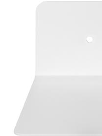 Étagère murale en métal Neptun, Métal, revêtement par poudre, Blanc, larg. 50 x haut. 7 cm