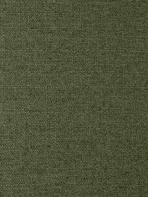 Canapé 3 places avec pieds en métal Fluente, Tissu vert foncé, larg. 196 x prof. 85 cm