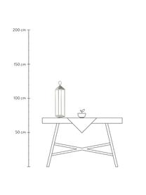 Lampada portatile a LED dimmerabile da esterno Cargo, Struttura: alluminio laccato, Bianco, Larg. 14 x Alt. 67 cm