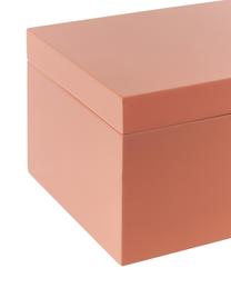 Set 2 scatole portaoggetti Kylie, Pannello di fibra a media densità (MDF), Arancione, blu, Set in varie misure