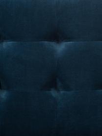 Fauteuil lounge en velours bleu Manhattan, Velours bleu foncé, larg. 70 x prof. 72 cm