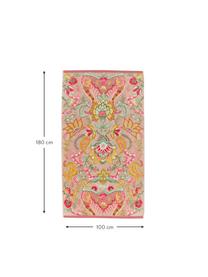Strandlaken Kyoto Beach met bloemmotief van biokatoen, Meerkleurig, B 100 x L 180 cm