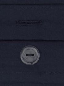 Baumwollperkal-Kopfkissenbezüge Elsie in Dunkelblau, 2 Stück, Webart: Perkal Fadendichte 200 TC, Dunkelblau, B 40 x L 80 cm
