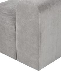 Modulares Sofa Lena (3-Sitzer) in Silbergrau, Bezug: Webstoff (88% Polyester, , Gestell: Kiefernholz, Schichtholz,, Füße: Kunststoff, Webstoff Silbergrau, B 209 cm x T 106 cm