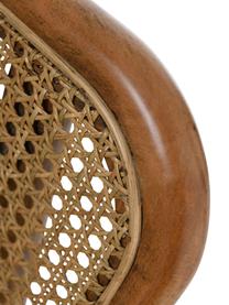 Loungesessel Callo aus Rattan, Gestell: Buchenholz, lackiert, FSC, Webstoff Cremeweiß, Buchenholz, B 106 x T 79 cm