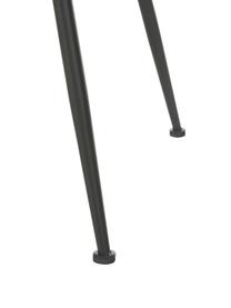 Krzesło tapicerowane Luisa, 2 szt., Tapicerka: 100% poliester Dzięki tka, Nogi: metal malowany proszkowo, Beżowa tkanina, czarny, S 59 x G 58 cm