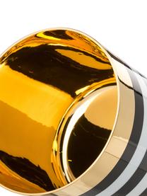 Vergulde champagnebeker Sip of Gold van porselein, Rand: verguld, Zwart, wit, goudkleurig, Ø 9 x H 7 cm, 300 ml