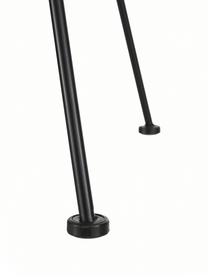 Sillas de ratán Costa, 2 uds., Asiento: polietileno, Estructura: metal con pintura en polv, Negro, An 47 x F 61 cm