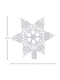 Estrella Árbol de Navidad irrompible Adele, Ø 19 cm, Plástico, Blanco brillante, An 21 x Al 19 cm