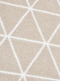 Dubbelzijdige handdoek Elina met grafisch patroon, 2 stuks, Beige, crèmewit, Handdoek, B 50 x L 100 cm, 2 stuks