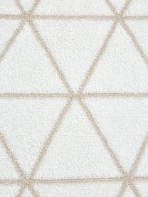 Dubbelzijdige handdoek Elina met grafisch patroon, 2 stuks, Beige, crèmewit, Handdoek, B 50 x L 100 cm, 2 stuks
