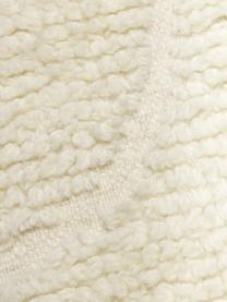 Flauschiger Hochflor-Teppich Bayu mit Fransen, handgetuftet, 84% Wolle, 16% Baumwolle

Bei Wollteppichen können sich in den ersten Wochen der Nutzung Fasern lösen, dies reduziert sich durch den täglichen Gebrauch und die Flusenbildung geht zurück., Cremefarben, B 80 x L 150 cm (Größe XS)