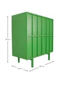 Credenza alta Pebble, Piedini: metallo rivestito, Verde, Larg. 80 x Alt. 89 cm