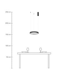 Lampa wisząca LED z funkcją przyciemniania Preston, Czarny, Ø 40 x W 120 cm