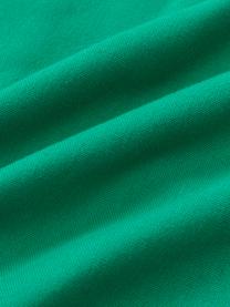 Karierte Kissenhülle Wade mit dekorativer Verzierung, 100 % Baumwolle, Cremefarben, Grün, B 40 x L 40 cm