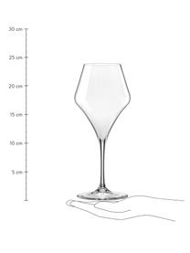 Bolvormige rode wijnglazen Aram, 6 stuks, Glas, Transparant, Ø 10 x H 24 cm, 500 ml