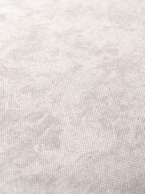 Niervormige bank Alba (2-zits) in crèmekleur, Bekleding: 97% polyester, 3% nylon, Frame: massief sparrenhout, berk, Poten: kunststof, Stof crèmekleurig, B 185 x D 114 cm, rugleuning rechts