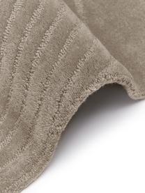 Tappeto in lana color taupe taftato a mano Mason, Retro: 100% cotone Nel caso dei , Taupe, Larg. 80 x Lung. 150 cm (taglia XS)