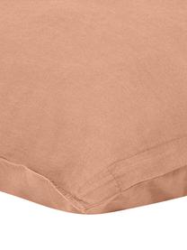 Bavlněné povlaky na polštáře s efektem soft-washed Arlene, 2 ks, Meruňková, Š 40 cm, D 80 cm