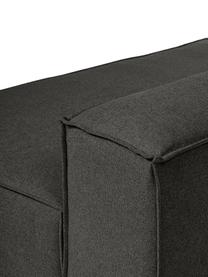 Modulo-Chaise longue Lennon, Rivestimento: 100% poliestere Con 115.0, Struttura: legno di pino massiccio, , Piedini: plastica, Tessuto antracite, Larg. 150 x Alt. 68 cm, schienale a destra