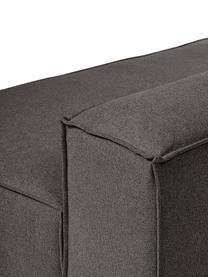 Modulo-Chaise longue Lennon, Rivestimento: 100% poliestere Con 115.0, Struttura: legno di pino massiccio, , Piedini: plastica, Tessuto antracite, Larg. 150 x Alt. 68 cm, schienale a destra