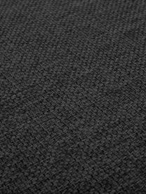 Poggiapiedi contenitore da divano Cucita, Rivestimento: tessuto (poliestere) Con , Struttura: legno di pino massiccio, , Piedini: metallo laccato, Tessuto antracite, Larg. 75 x Alt. 46 cm