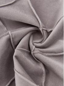 Sametový povlak na polštář se strukturovaným vzorem Luka, Samet (100 % polyester), Šedá, Š 40 cm, D 40 cm