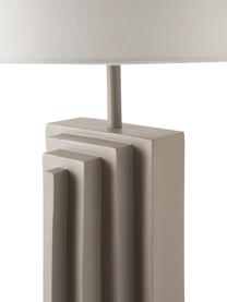 Lampadaire design Luomo, Blanc, taupe, Ø 40 x haut. 153 cm