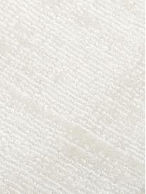 Rond viscose vloerkleed Jane, handgeweven, Onderzijde: 100% katoen Het in dit pr, Ivoorkleurig, Ø 250 cm (maat XL)