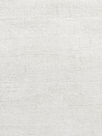 Handgeweven viscose vloerkleed Jane Diamond in ivoorkleur, Bovenzijde: 100% viscose, Onderzijde: 100% katoen, Ivoorkleurig, B 120 x L 180 cm (maat S)