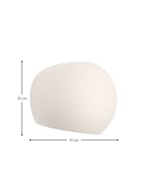 Aplique de cerámica Mercury, Pantalla: cerámica, Blanco, An 20 x Al 18 cm