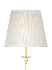 Stehlampe Imperia in Messing, Lampenschirm: Polyester, Weiss, Messingfarben, Ø 30 x H 149 cm