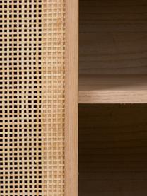 Cómoda de madera Cayetana, Estructura: tablero de fibras de dens, Patas: madera de bambú pintada, Beige, An 80 x Al 67 cm